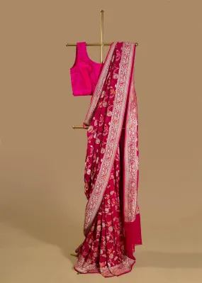 Luxurious Organza Banarasi Saree  for Special Occasions