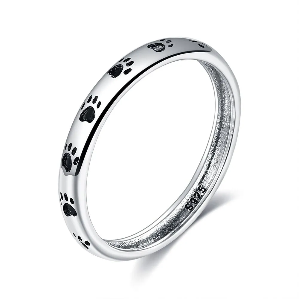 Luxurious Pure S925 Dog Paws Ring