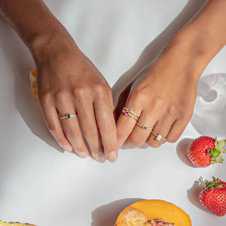 Luxurious Purple Stacking Ring