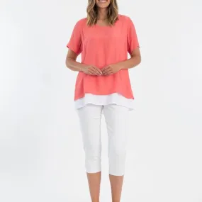 Maglia cool layered top