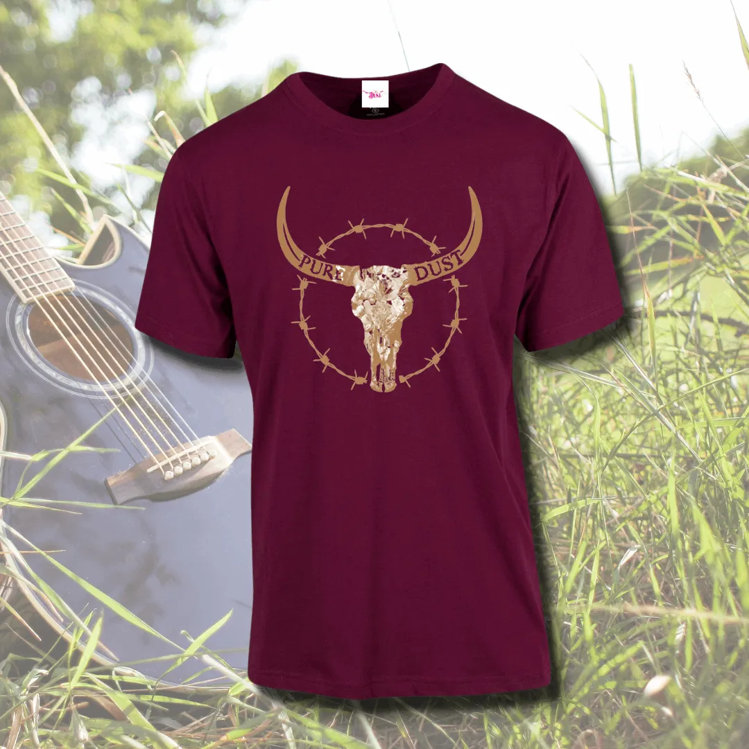 Mens Tee Rustic Skull