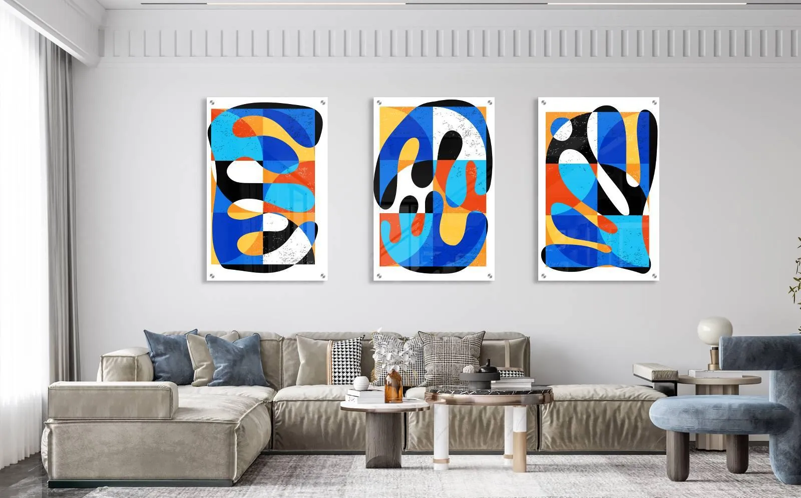 Modern Artwork Set of 3 Prints Modern Wall Art Modern Artwork