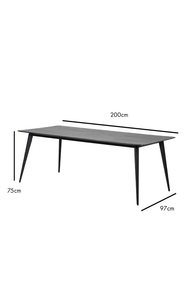 Modern Black Dining Table