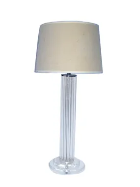 Modern Classical Lucite Column Lamp