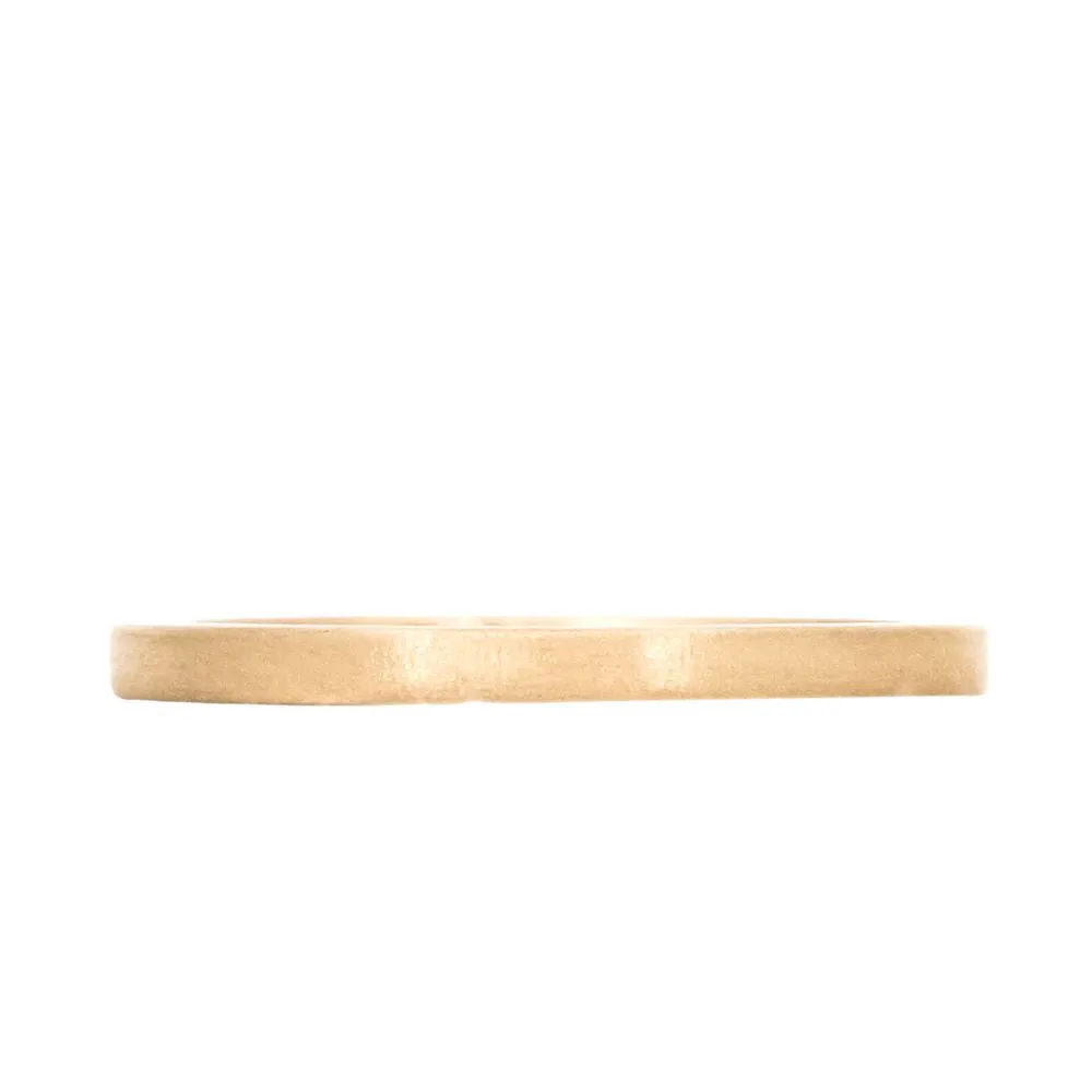 Modern Flat Wedding Band