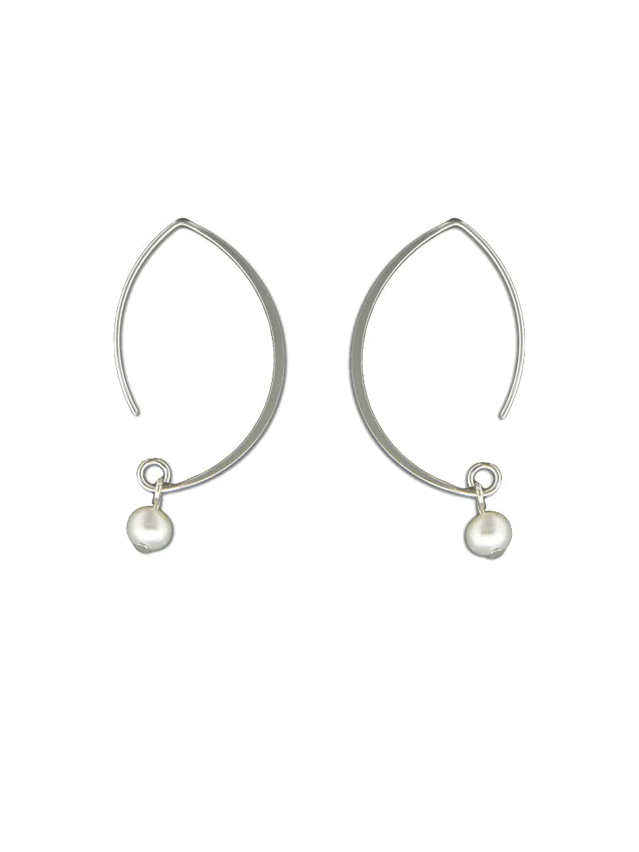 Modern Freshwater Pearl Earrings