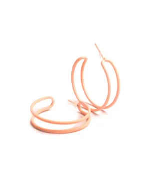 Modern Matte Hoop Earrings