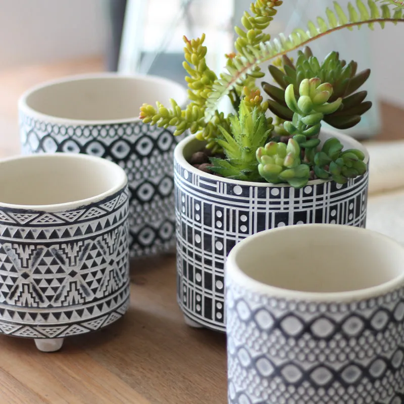 Modern Monochrome Plant Pots