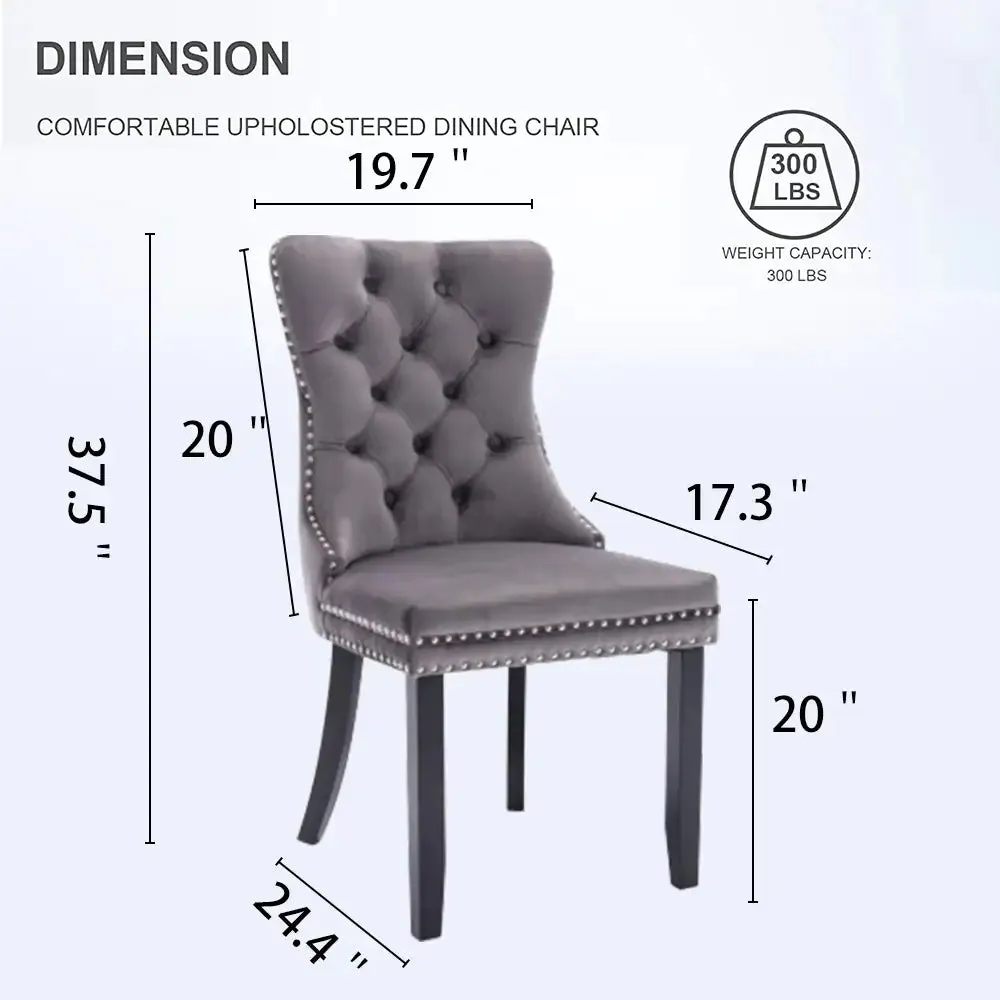 Modern Quilted Upholstered Dining Chair