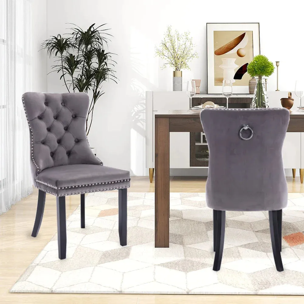 Modern Quilted Upholstered Dining Chair