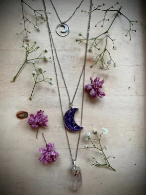 Moon Circle Layered Necklace