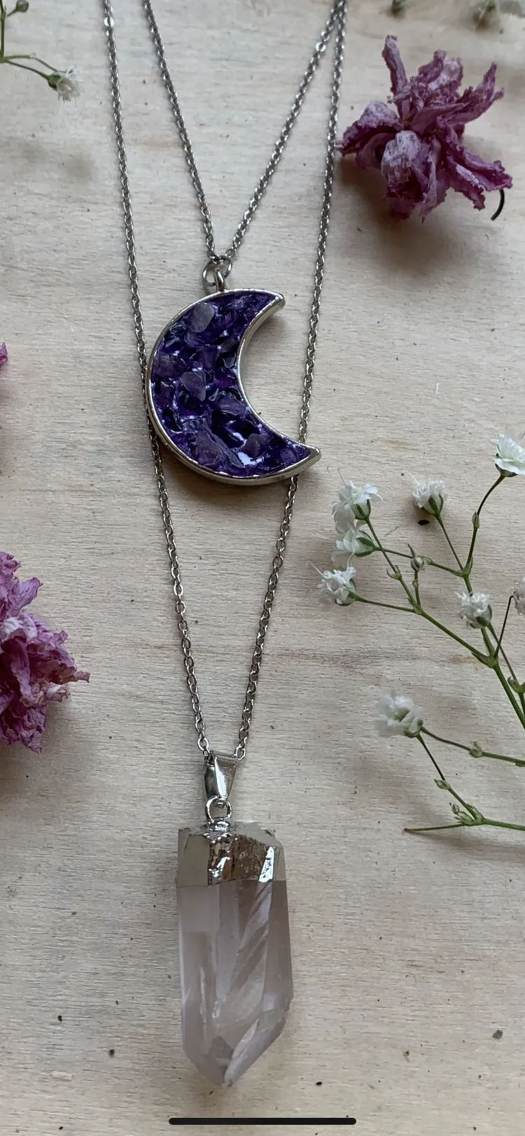 Moon Circle Layered Necklace