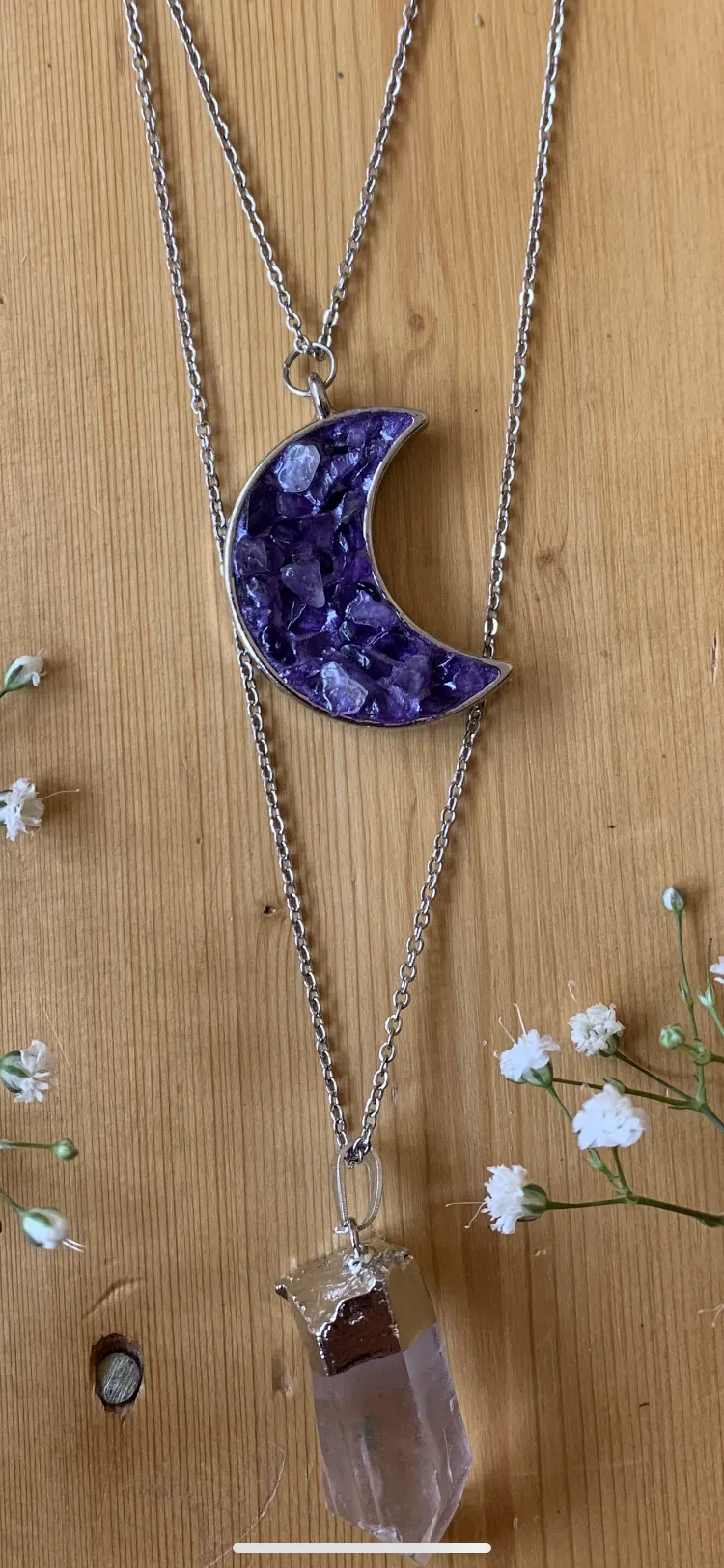 Moon Circle Layered Necklace