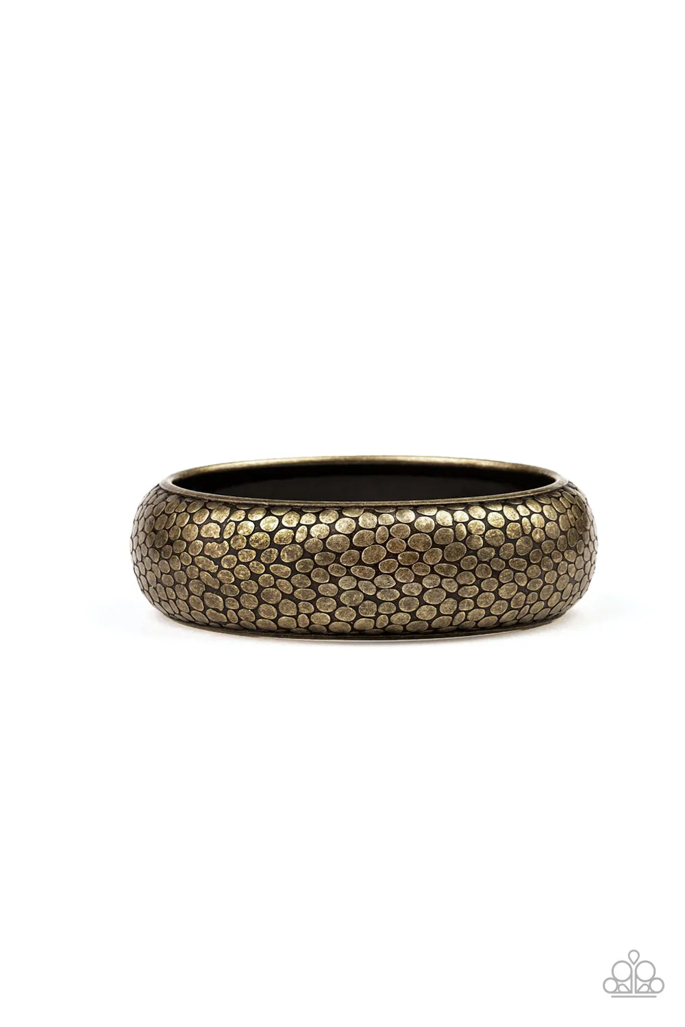 Paparazzi Accessories - Urban Wildlife #B330 Basket - Brass Bracelet