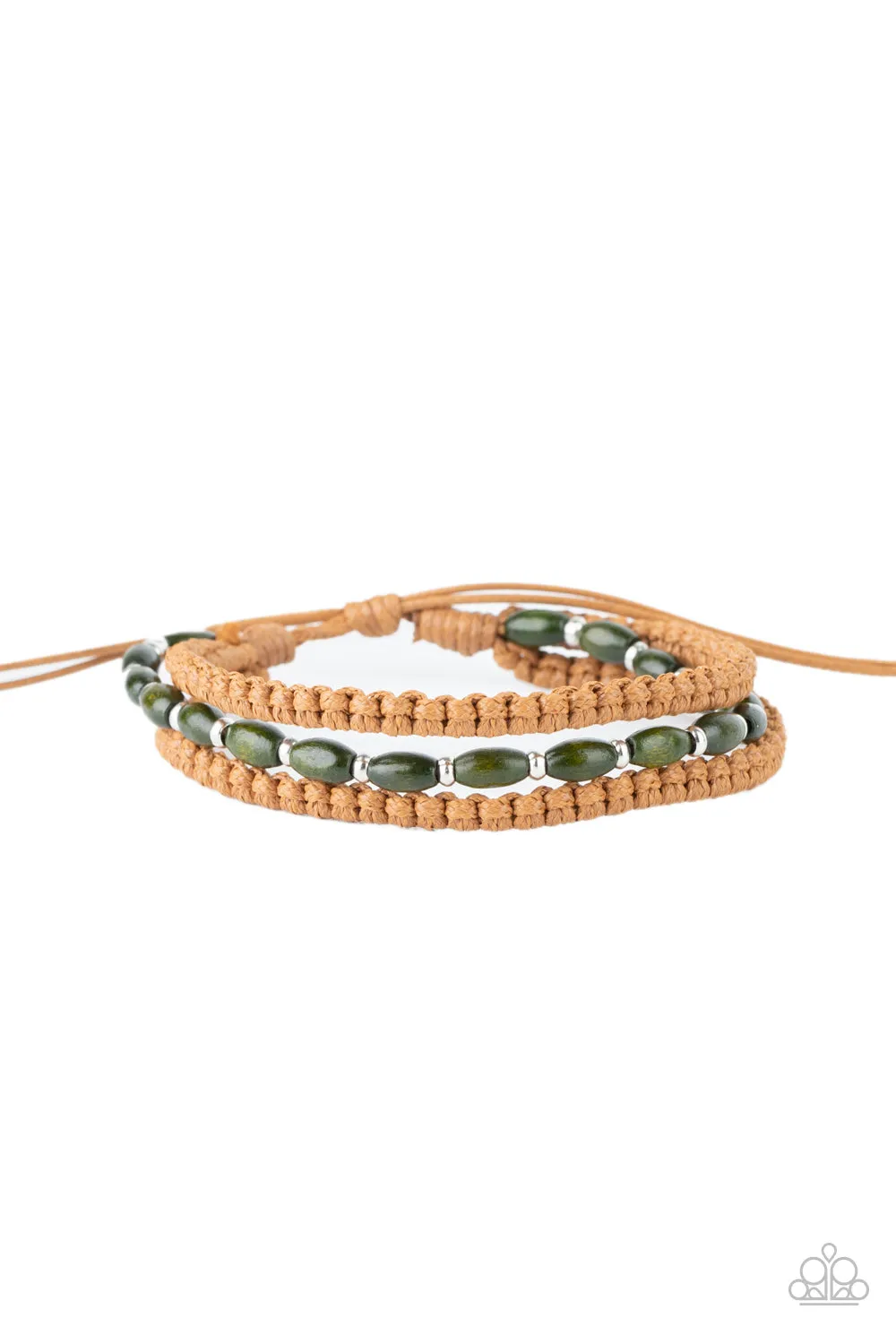 Paparazzi Bracelet ~ Refreshingly Rural - Green Urban Bracelet