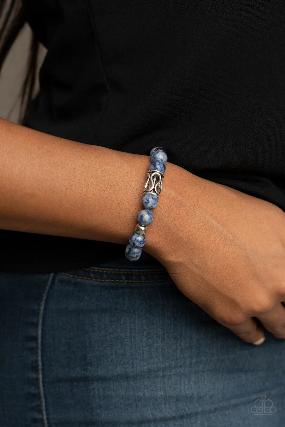 Paparazzi Bracelet ~ Soothes The Soul - Blue Urban Bracelet