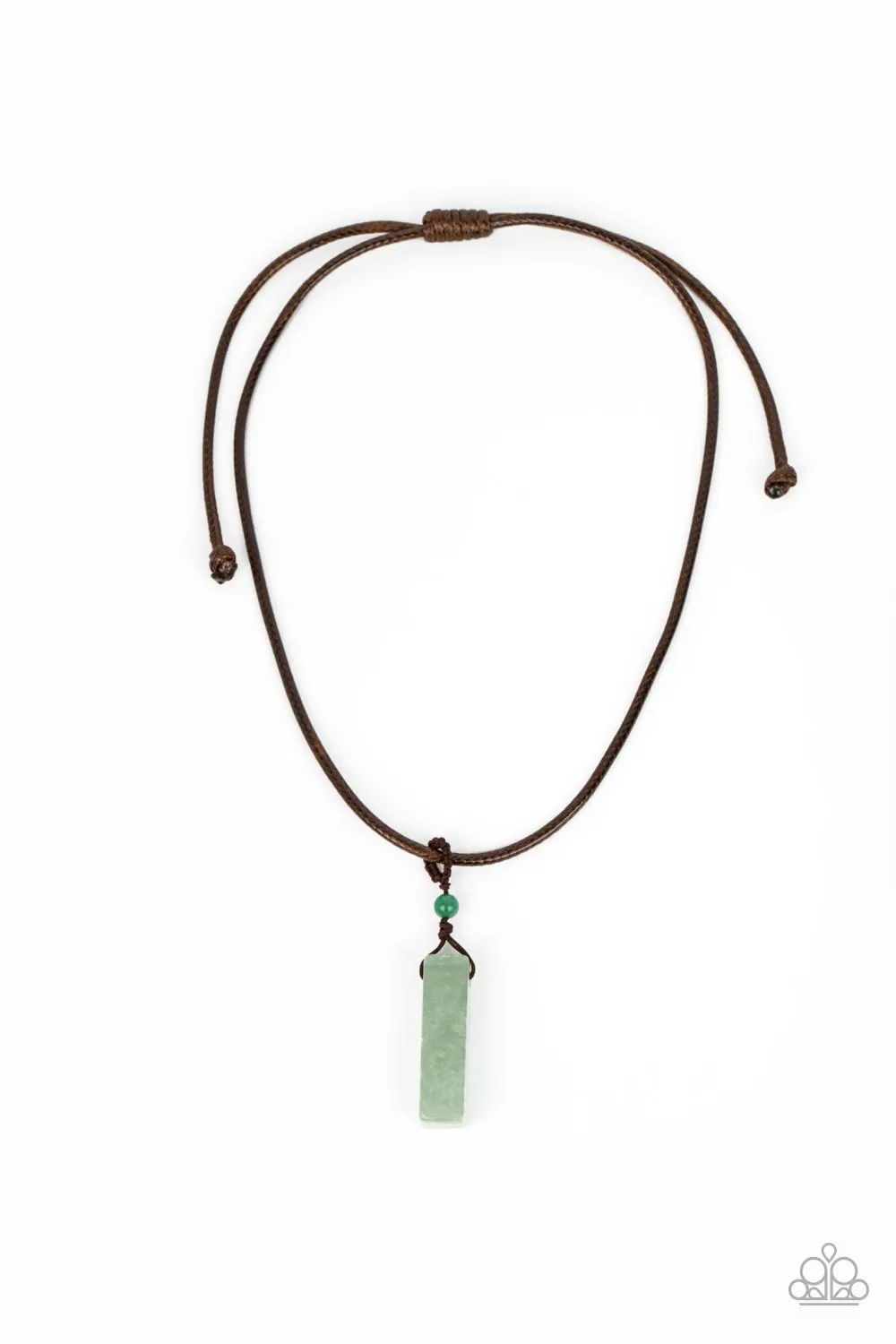 Paparazzi Comes Back ZEN-fold - Green Urban Necklace