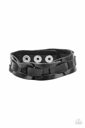 Paparazzi Garage Band Grunge - Black Urban Bracelet