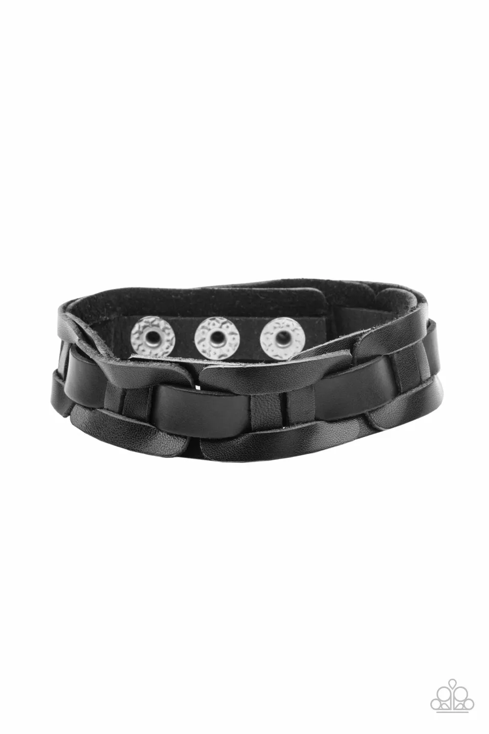 Paparazzi Garage Band Grunge - Black Urban Bracelet