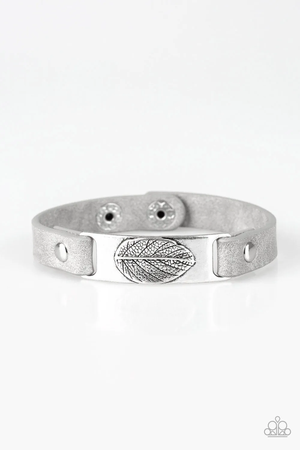 Paparazzi Take The LEAF Silver Urban Bracelet