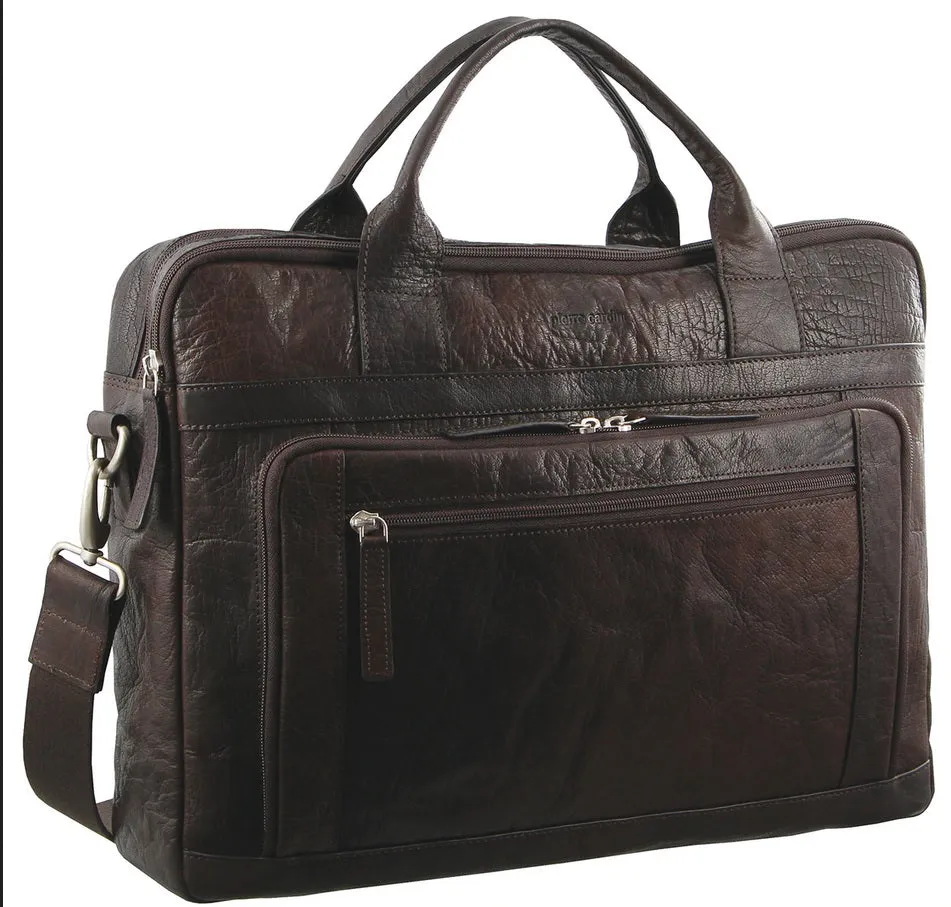 Pierre Cardin Rustic Leather Computer Bag PC2797