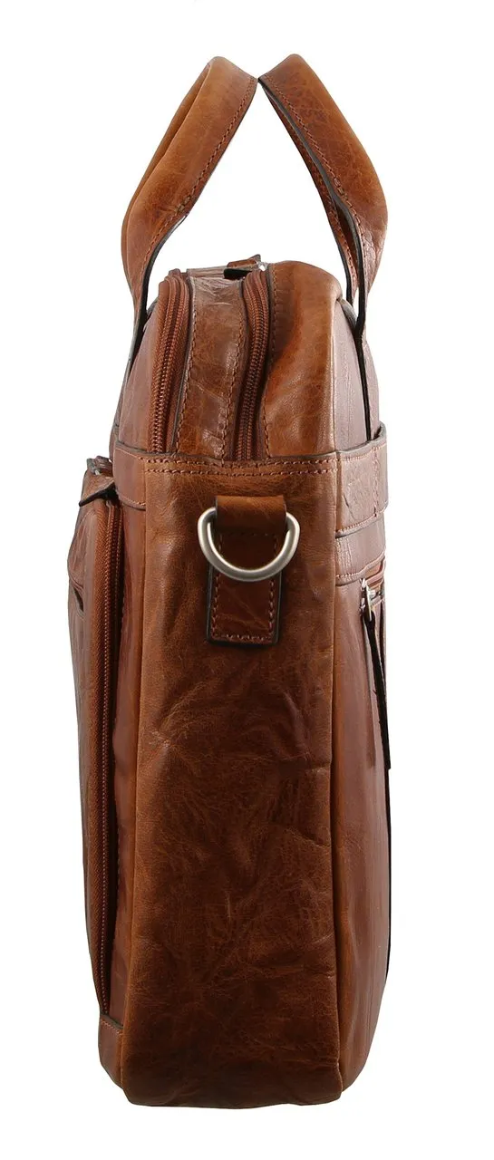 Pierre Cardin Rustic Leather Computer Bag PC2797