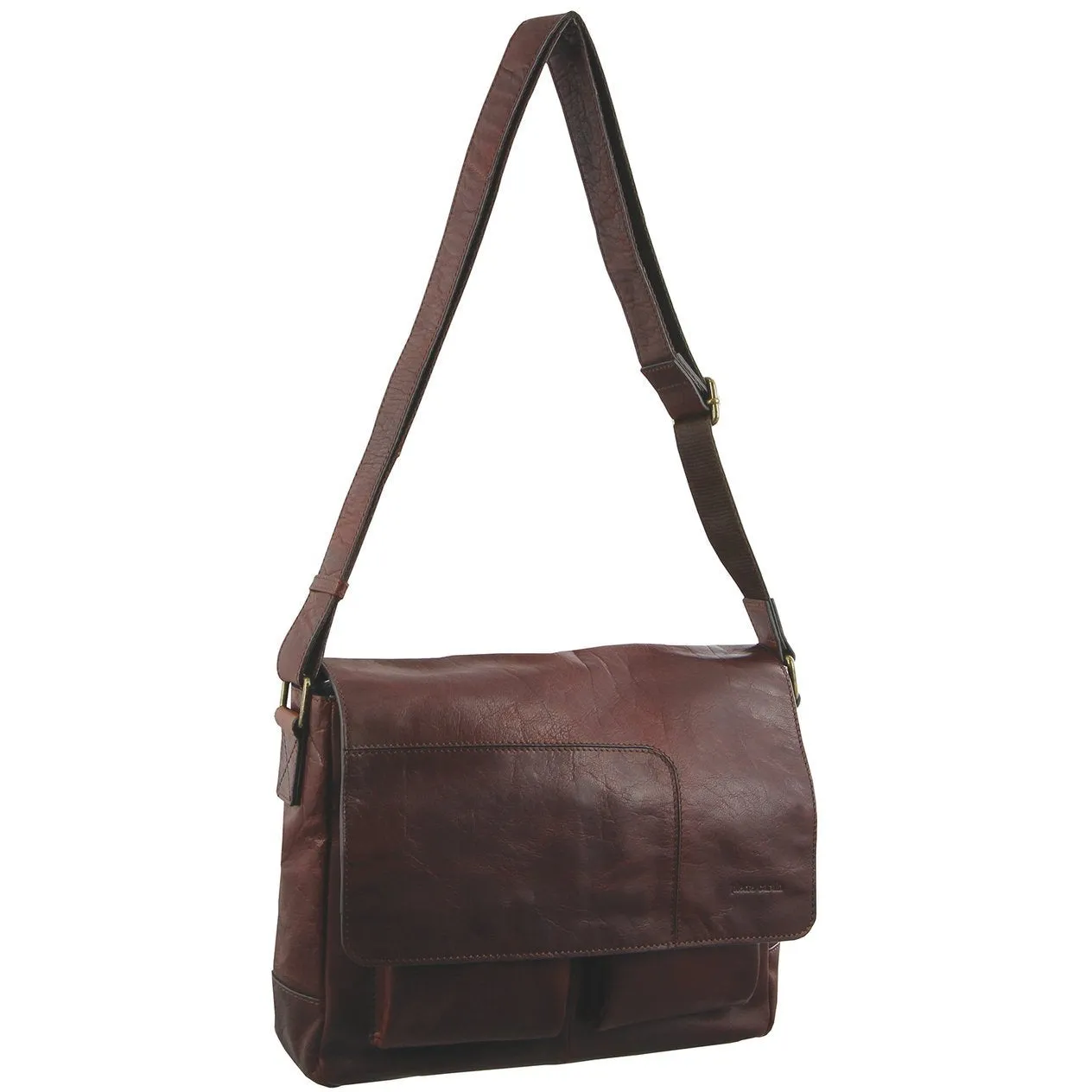 Pierre Cardin Rustic Leather Messenger Bag PC2805