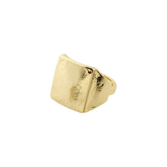 Rustic Anni Pilgrim Signet Ring - English Language Optimization with Modifiers