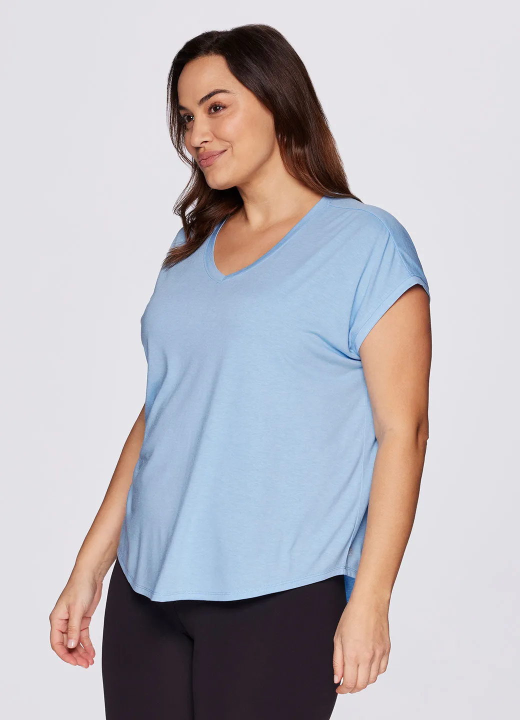 Plus Breezy Hi Low Tee