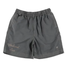 RETRO BROWN SHORTS / BLACK