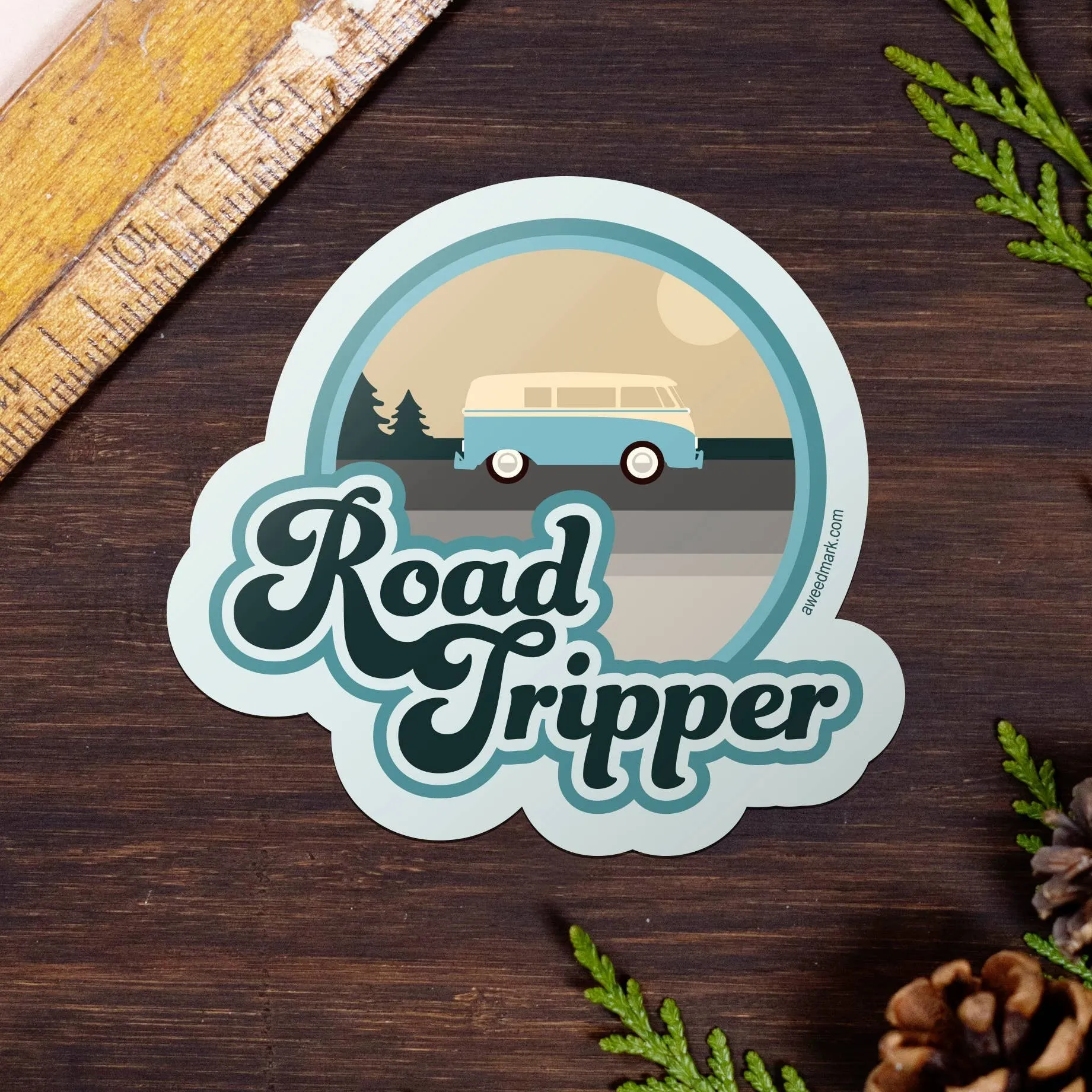 Road Tripper Retro Sticker