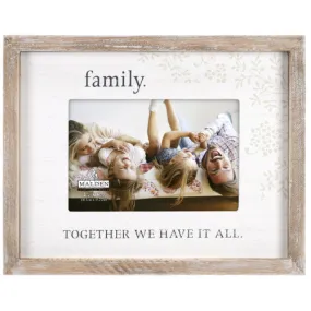 Rustic Border Family Photo Frame