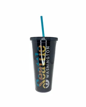 Seattle Retro Travel Tumbler