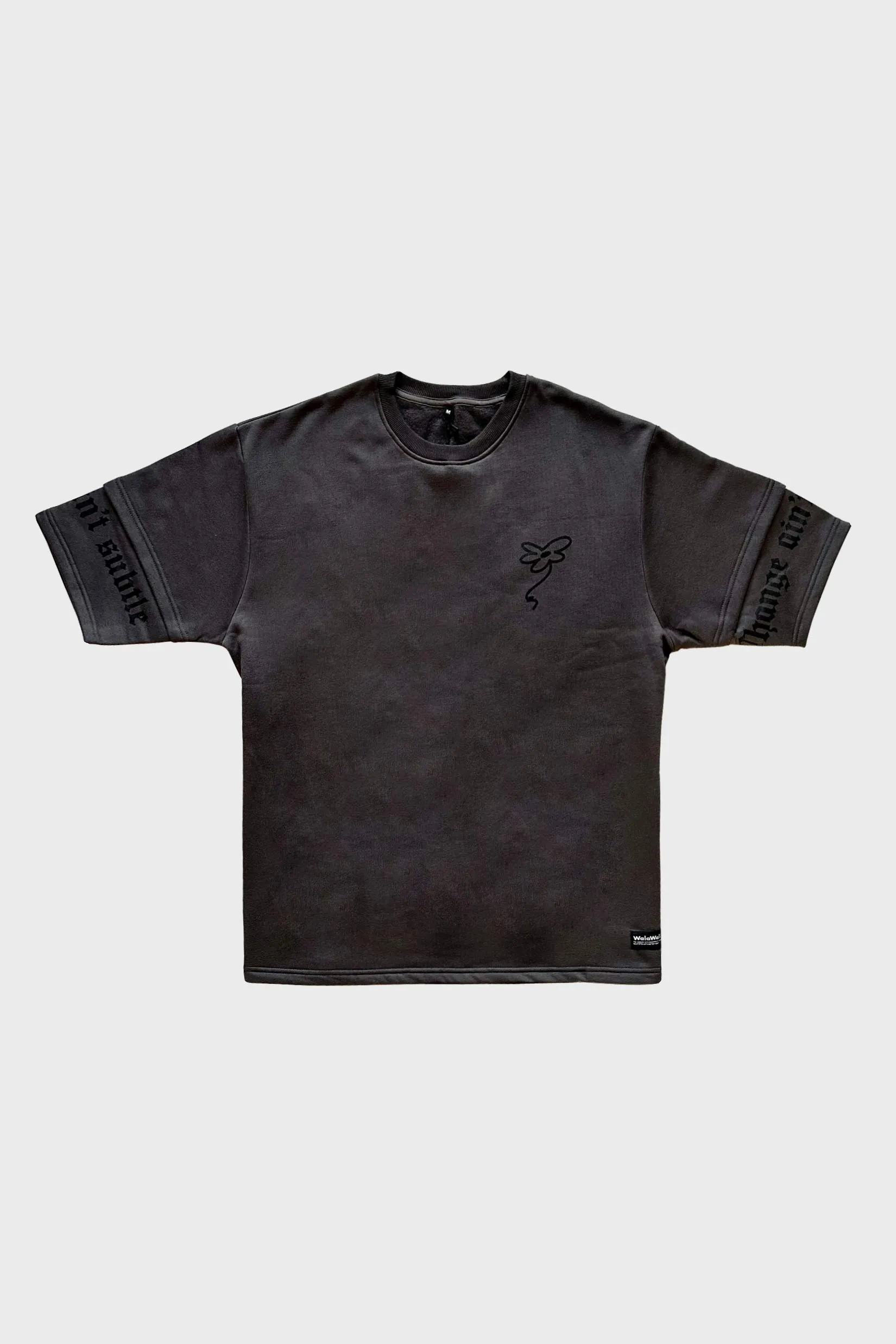 Space grey fleece layered Tee