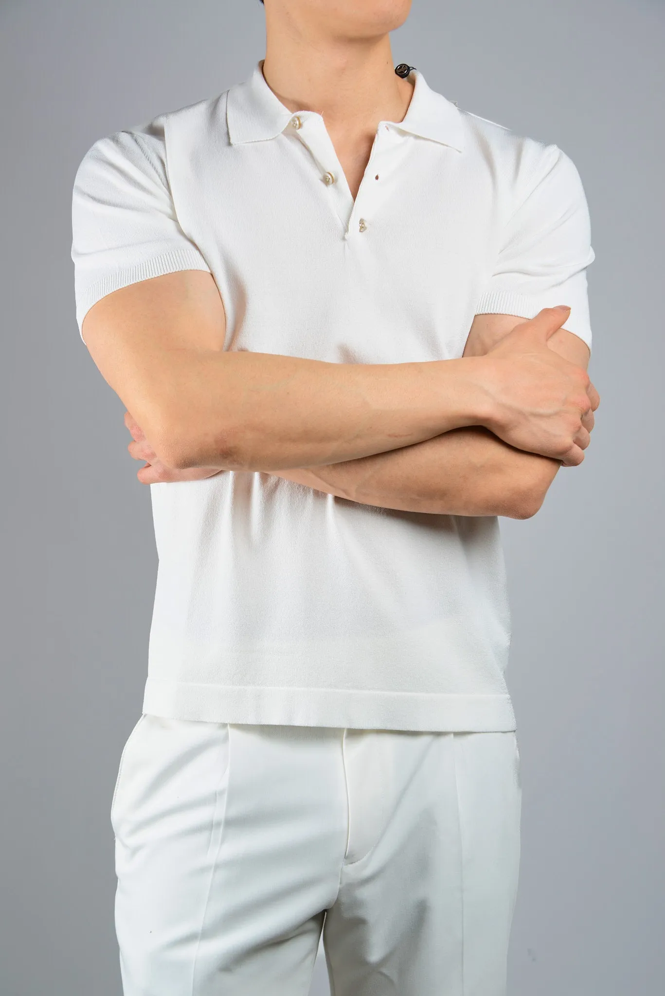 S/S Textured Modern Polo