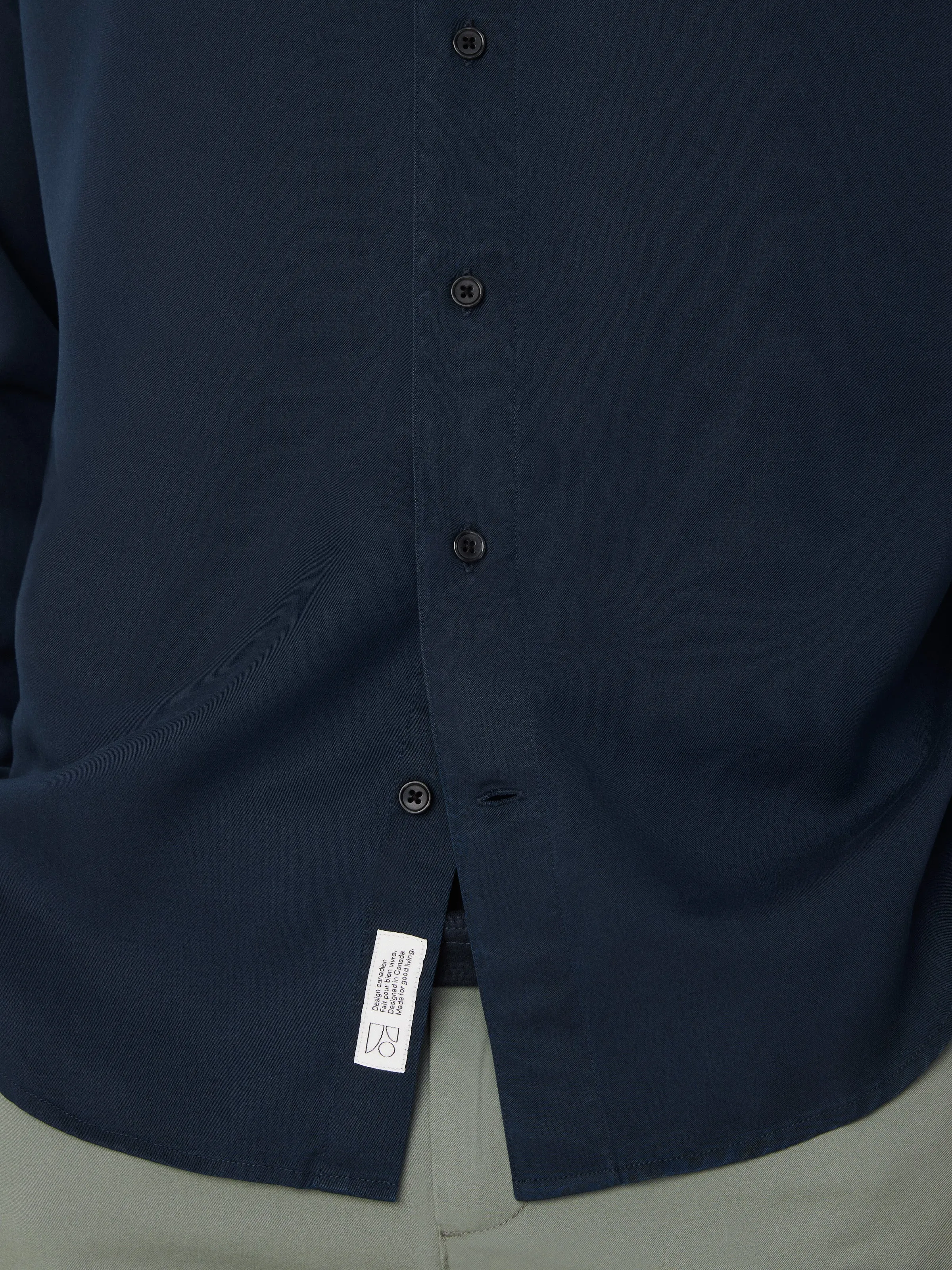 The Fluid Dress Shirt in Deep Blue