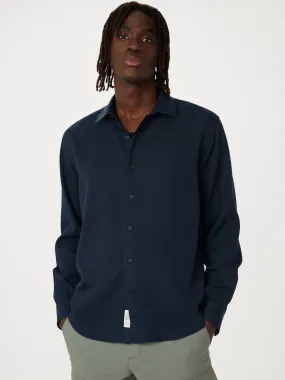 The Fluid Dress Shirt in Deep Blue