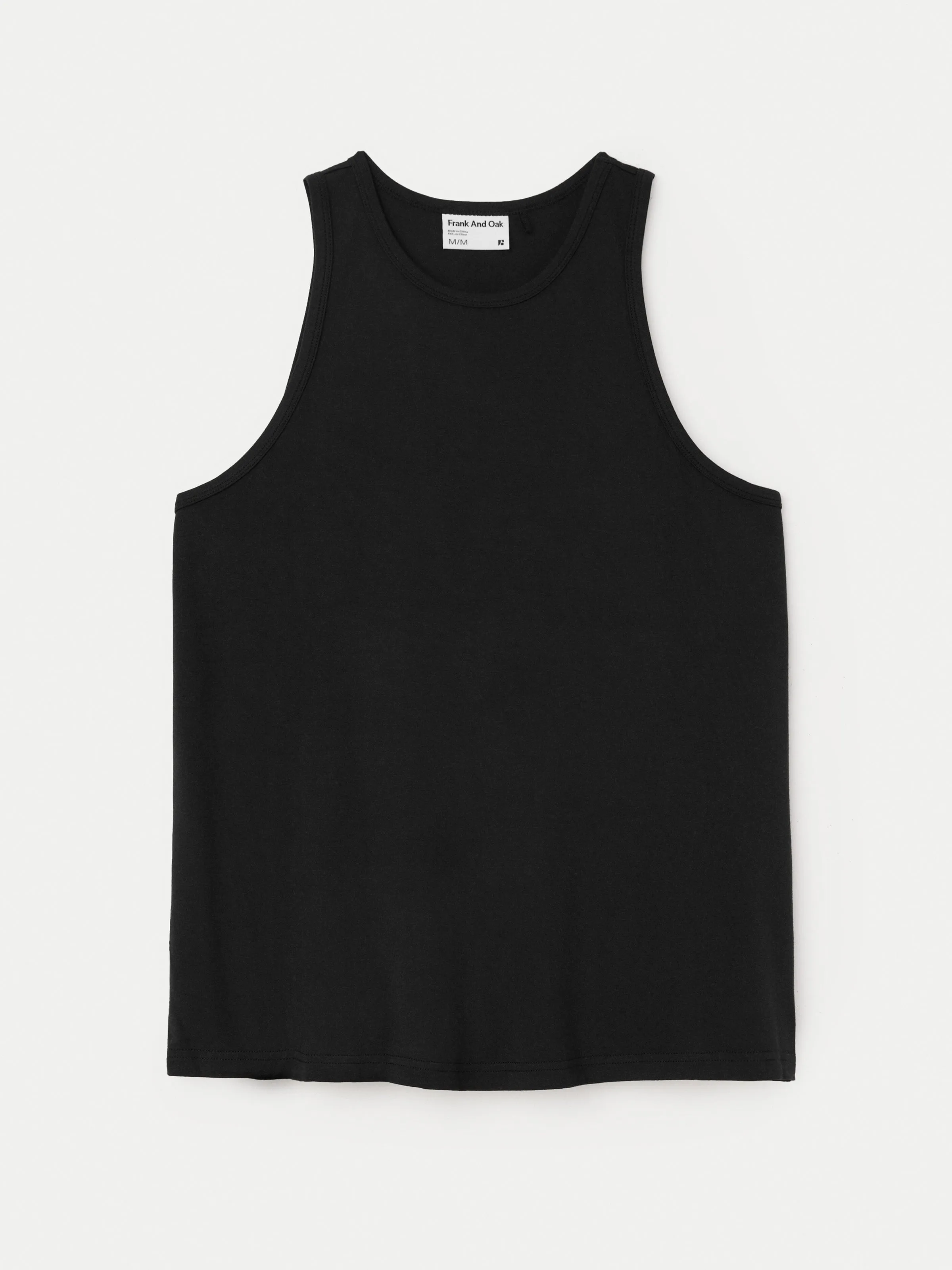 The Soft Fluid Tank Top in Black