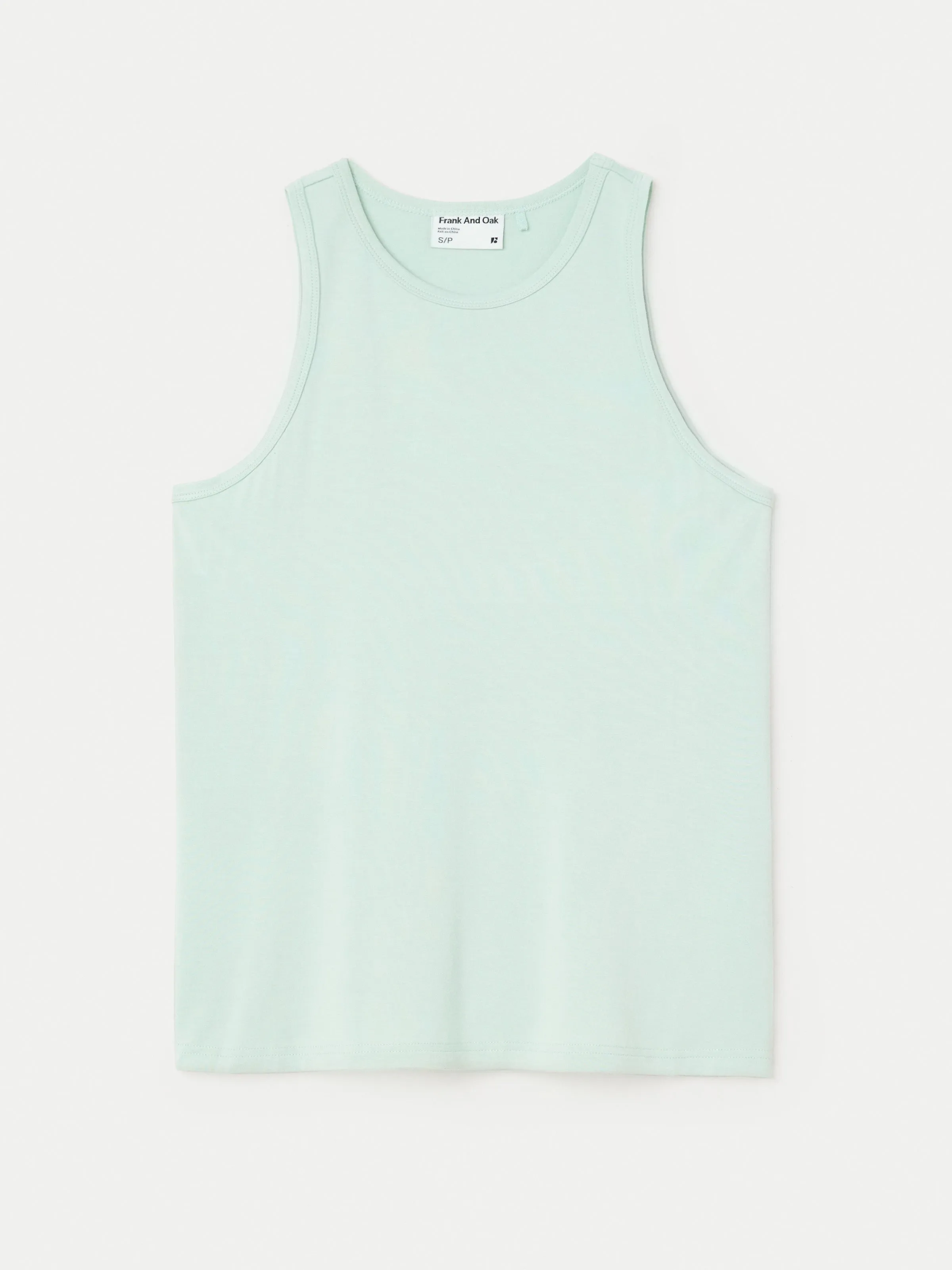 The Soft Fluid Tank Top in Seafoam