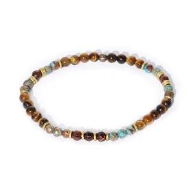 Tiger's Eye and Agate Delicate Bracelet