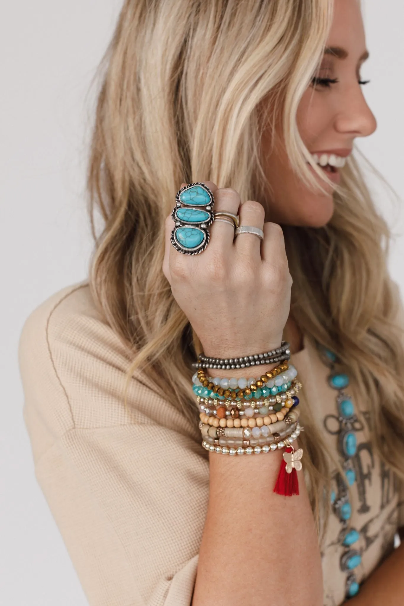 Turquoise Nights Layered Ring - Turquoise