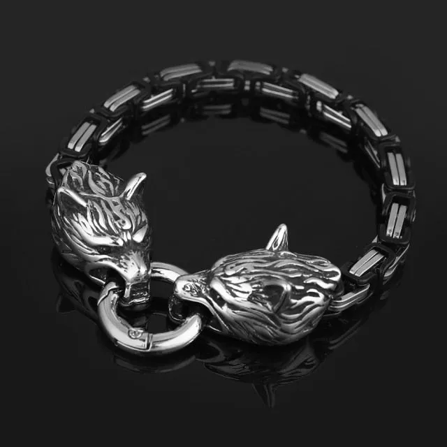 Unique Luxurious Wolf Viking Bracelet