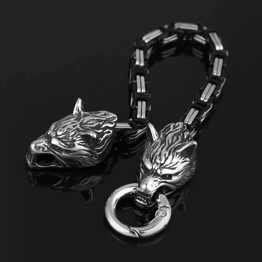 Unique Luxurious Wolf Viking Bracelet