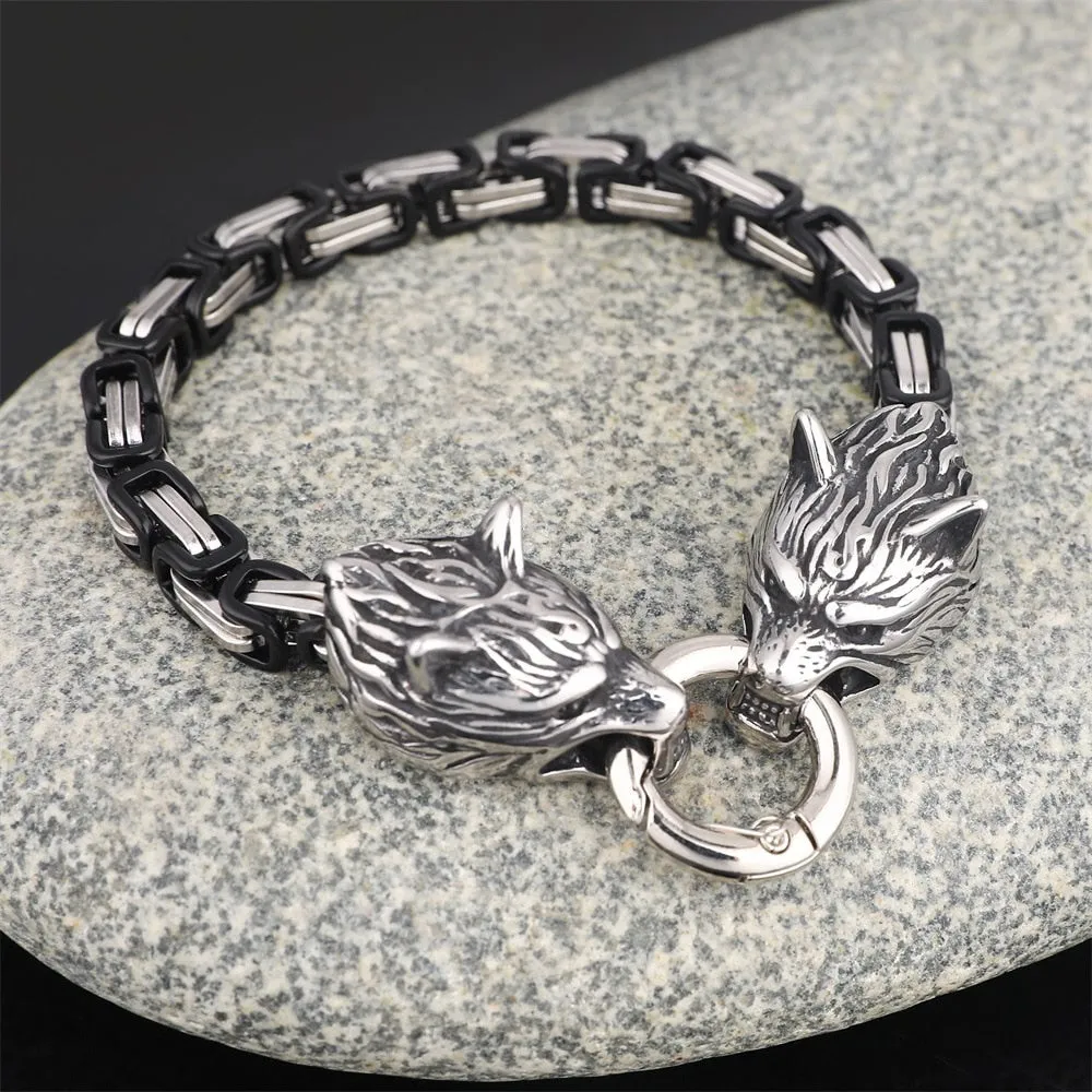 Unique Luxurious Wolf Viking Bracelet