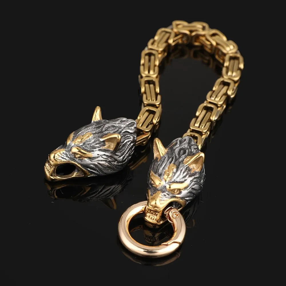 Unique Luxurious Wolf Viking Bracelet